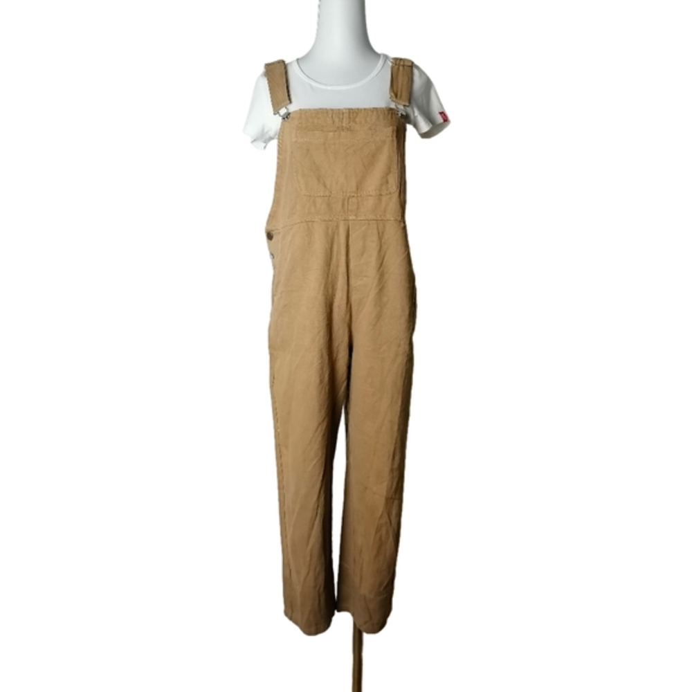 🌻 XL, Tan Women's Jeans Overalls